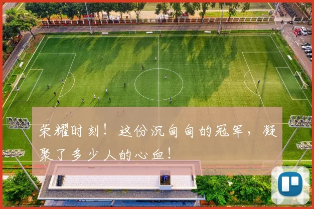 荣耀时刻！这份沉甸甸的冠军，凝聚了多少人的心血！